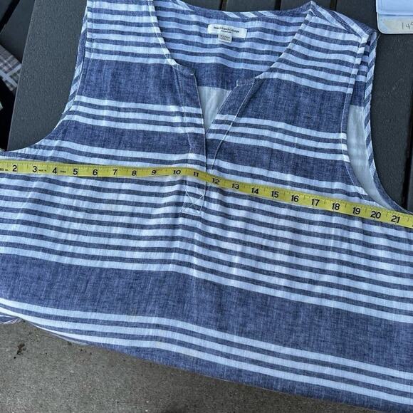 Beach lunch lounge collection stripe dress women's XL - Picture 10 of 10